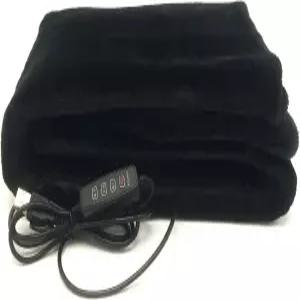 TOHMR USB 온열 담요/숄/쓰로우 35인치 X23 플란넬 쿠션 패드 실외 포함 3가지 열 설정 및 3시간 자동 꺼짐
