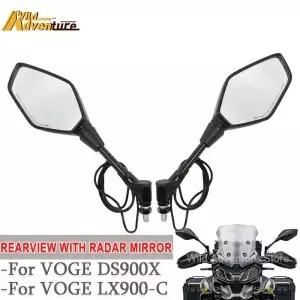 레이더 미러가 장착된 후방 거울 LONCIN 및 VOGE DS900X LX900C 오토바이 스쿠터용 사이드 DSX 900