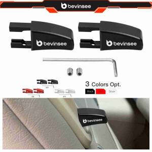 BEVINSEE 2개 세트 시트 릴리스 레버 노브 포드 머스탱 2005-2014용, 교체 부품 5R3Z-6362762-AAC