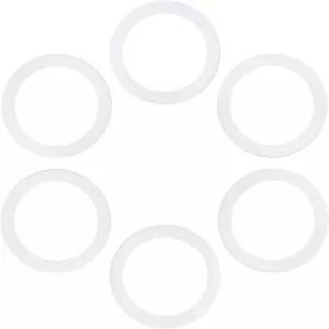 알루미늄 스토브탑 커피 메이커 모카 포트(3컵)용 개스킷 씰 링 6개 교체품을 마십니다