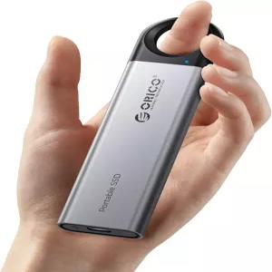 ORICO 512GB 외장 SSD - 초고속 460MB/s 속도 걸이식 후크 디자인의 하드 드라이브 플러그 앤 플레이 USB-C