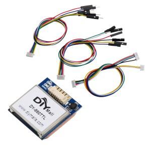Geekstory DY-880 TTL GPS 수신기 모듈 플래시 HMC5883L 나침반 및 액티브 안테나 포함 - Arduino FPV 항공기 CC3D 비행 제어용 Glonass Beidou 지원, BN-880 교체