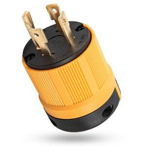 메카모 30AMP L14-30P 발전기 잠금 플러그 UL 목록 트위스트 락 4 PRONG 남성 커넥터 125/250V 3극 4선 접지 산업용 고강도