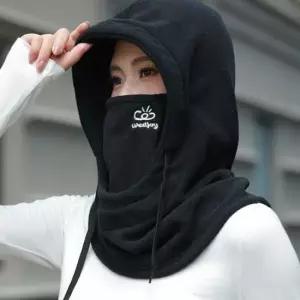 겨울 폴라폴리스 4in1 모자 마스크 후드 넥워머 귀마개 캐주얼 심플 데일리 편리한 목토시