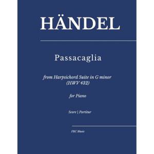헨델: 파사칼리아: 하프시코드 모음곡 G단조 (HWV 432) 피아노 (시트 음악)
