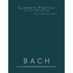 피아노 BWV 825-830을 위한 완전한 파르티타: 악보, 핑거링 포함