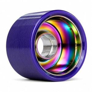 본트 울트라글라이드 실내 롤러 스케이트 휠 64MM X 42MM 96A 스피드 잼 & 링크 스케이팅 알루미늄 허브(퍼플 8팩)