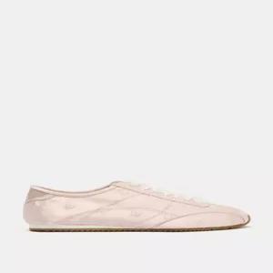 ZARA 페이크 새틴 러닝 스니커즈 - 핑크 5805/710/050