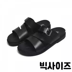 [하프클럽/]TBZ DWNEW-21 소가죽 썬슬리퍼 빅사이즈