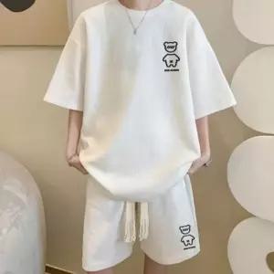남자 여름 반팔 반바지 셋업 스트릿 20대 반팔코디 남자수영복바지 (WF3BEA1)