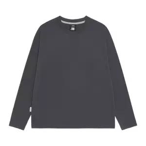 N265UTS901 수피마 세미오버핏 긴팔 티셔츠 GREY