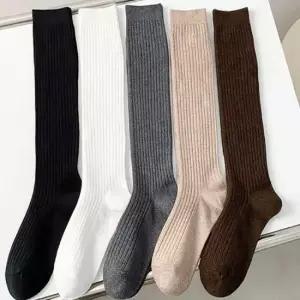 닉삭스 여성 골지 니삭스 반스타킹 면니트 가을 겨울 학생