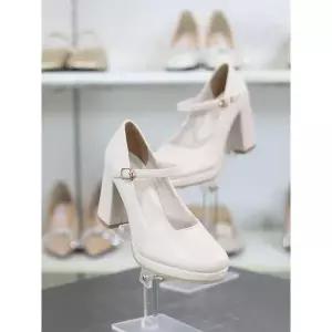 [와폰] 세이브존03 메리제인 스트랩 가보시 힐 8.5cm 펌프스 (WO)AFA24S11702BE3W (S16141351)