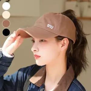 포니테일헤어 아무 똥머리 수영장모자 뒤오 볼캡 여름