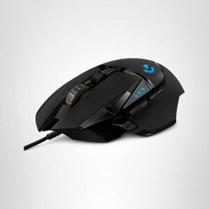 G502 히어로 고성능 유선 게이밍 마우스 25K 센서 25 600 DPI RGB 조절가능 무게 11개의 프로그래머블 버튼 온보드 메모리 PC/Mac - 블랙