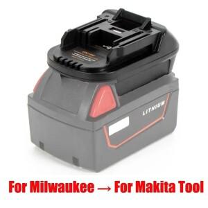 DEWALT 호환 20V 리튬 이온 배터리 용 밀워키 호환 18V 컨버터 어댑터 Makita 호환 BL1830 변환