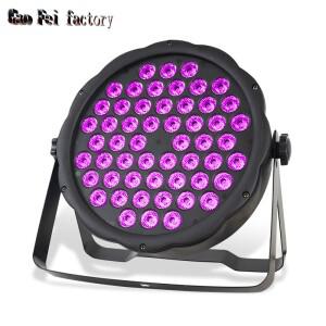 Led 플랫 파 라이트 54X3W RGB 3In1 벽 세척 효과 Dmx 제어 디스코 조명 Dj 바 크리스마스 적합
