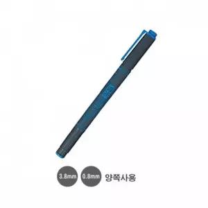 양쪽사용 옵텍스 형광펜 3.8mm 0.8mm 청색 10개입 필기구 문구 학용품