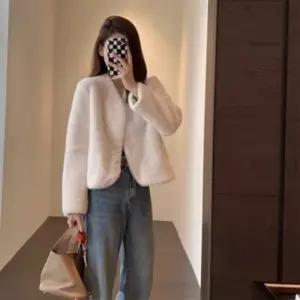 여성 하프코트 패션 무지 포근한 반코트 코트 털 겨울
