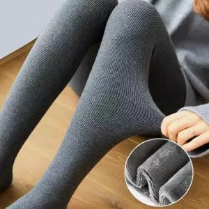 따뜻한 안감퍼 소재 도톰 여성 골지 유발 기모 레깅스 팬츠 여자 9부 겨울 융털 바지 쫄바지 캐주얼
