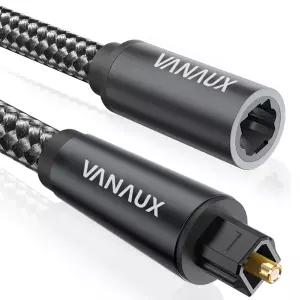 VANAUX 광 확장 케이블 디지털 토슬링크 남성과 여성 S/PDIF 코드 홈 시어터 사운드 바 TV PS4 Xbox