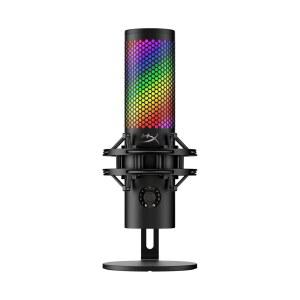 HYPERX QUADCAST 2 S U2013 USB 마운트, 온보드 컨트롤, 및 USB-C PC, 포함, 블랙 LED 맥, 팟캐스트 스트리밍 충격 마이크, RGB - 조명, 탈착식