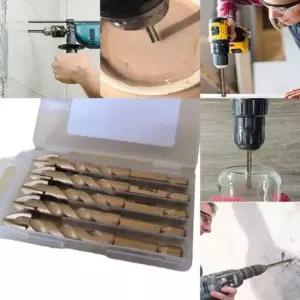 석재기리 타일 티타늄 유리 만능비트 12MM 10pcs+1