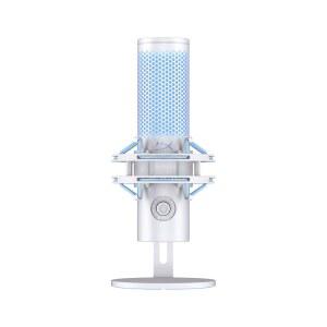 게임, 스트리밍 및 팟캐스트를 위한 HYPERX U2013 USB 탈착식 온보드 컨트롤, 마운트 포함 QUADCAST LED 마이크, 쇼크 2 조명, PROST