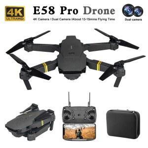 드론 E88E58 항공 사진 듀얼 카메라 4K RC 광각 QUADCOPTER HD 회피 장애물