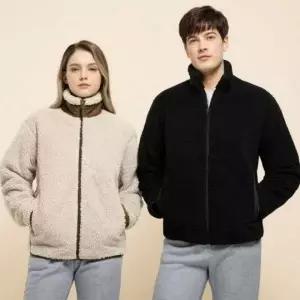 [하프클럽/]따뜻한 보온성 부클 양털 후리스 집업 자켓 겨울 플리스 점퍼 남