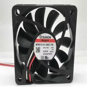 SUNON MF60151V3-1000C-F99 DC12V 0.62W 60*15MM 냉각 팬의  제품