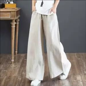 밴딩바지 와이드팬츠 마바지 린넨 컬러 여자 여름 허리밴딩 조거팬츠 슬랙스