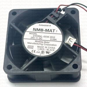 NMB-MAT 2408NL-05W-B50 S02 DC 24V 0.09A 60x60x20mm 2-와이어 서버 냉각 팬