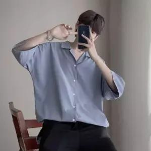 [텐바이텐][홍은]남자 여름 데이트 룩 7부 반팔 카라 셔츠 댄디 코디