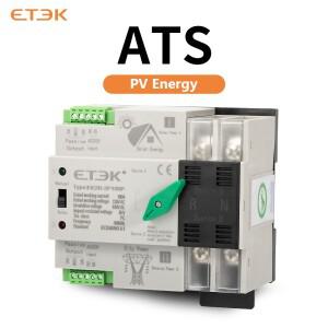 ETEC 단상 100A 220VAC PC 클래스 자동 전환 스위치 도시 그리드-PV 에너지  인버터 EK2R.