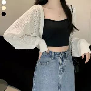 소재 여성 여름 얇은 펀칭 볼레로 URK-325