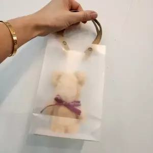 [하프클럽/]베이지 곰 자수 타월 답례품 손수건 포장 돌잔치 결혼식 어린이