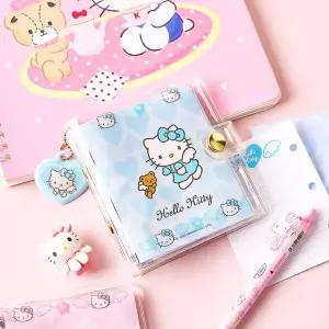 BS 헬로키티 투명 3공 다이어리-레트로앤젤(블루)