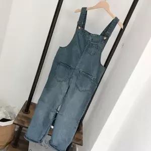 여성 데일리 캐주얼 멜빵 청바지 데님 바지 리바이스