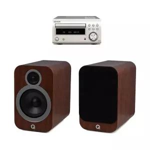데논 RCD-M41 + 큐어쿠스틱스 3030i 미니 하이파이 오디오 세트