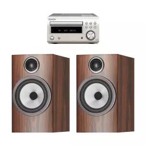 데논 RCD-M41 + B&W 706 S3 미니 하이파이 오디오 세트