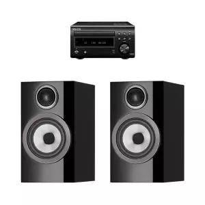 데논 RCD-M41 + B&W 707 S3 미니 하이파이 오디오 세트
