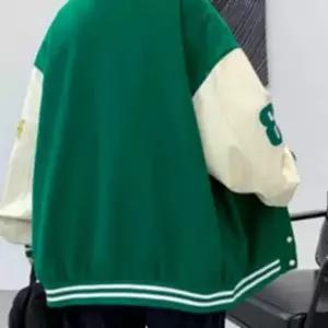 남성 가을 점퍼 야구 스타일 블루 컬러 자켓 간절기 데일리룩