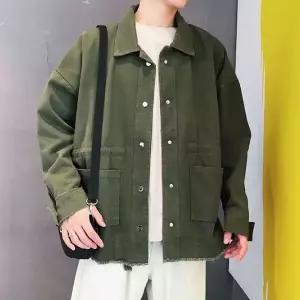 [하프클럽/]남성 간절기 야상 점퍼 빈티지 워싱 트러커 자켓 캐주얼 아우터