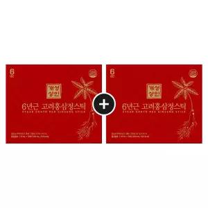 개성상인 6년근 고려홍삼정스틱 10mlx30포 1+1 (총2박스) + 쇼핑백
