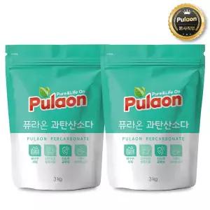 퓨라온 산소계표백 과탄산소다 3kg 1+1 (2개입)