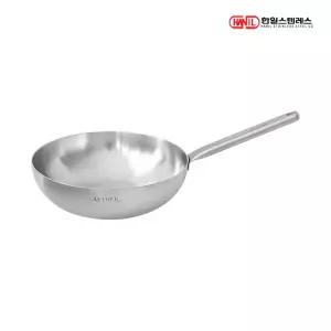 에테르 IH 인덕션겸용 통5중 무연마제 스텐레스304 궁중팬 28cm