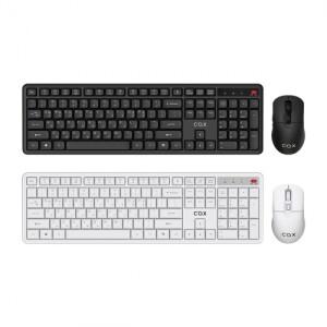 COX CKM40W 저소음 무선 키보드 마우스 세트 (블랙)