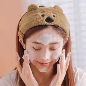 코어스 귀여운 곰돌이 세안밴드 세안 보조용품 세면용 동물 밴드 세안밴드