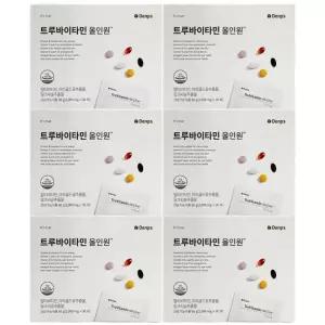 덴프스 트루바이타민 올인원 멀티비타민 루테인 밀크씨슬 30포 x 6개